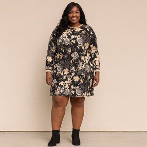 Chiasso‎ Women's Floral Swing Dress Size 2X Feminine